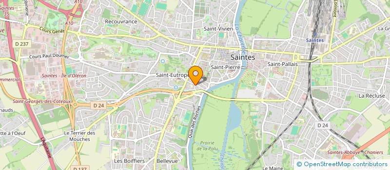 localisation de l'entreprise JULES FERRY CLASSE PLUS  SAINTES