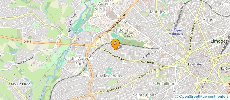 localisation de l'entreprise JULES & IMMO à LIMOGES