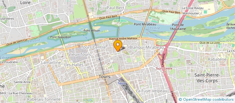 localisation de l'entreprise JULES MOINAUX  TOURS
