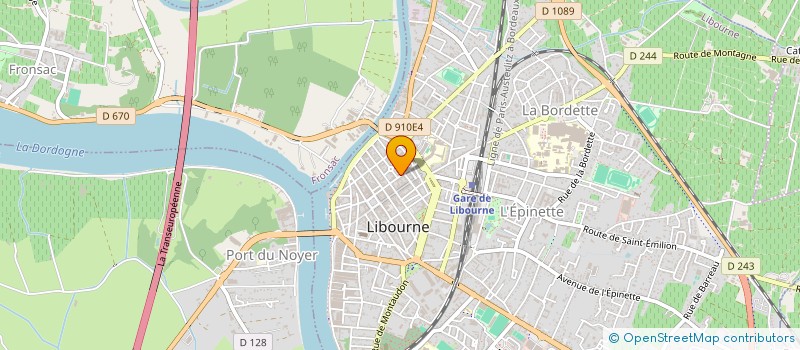 localisation de l'entreprise JULES MONROUX à LIBOURNE