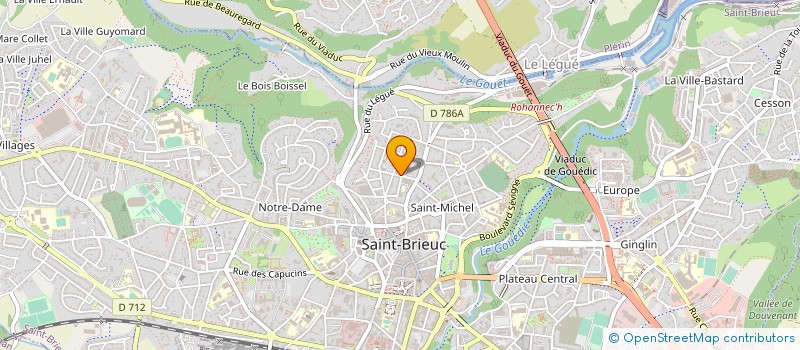 localisation de l'entreprise JULES PEINTURE à SAINT-BRIEUC
