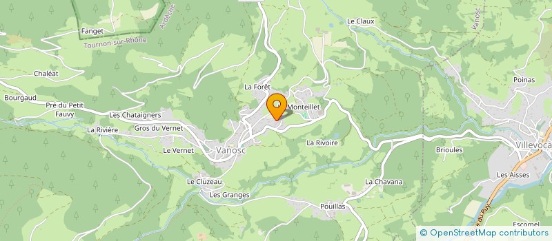 localisation de l'entreprise JULES ROCHE  VANOSC