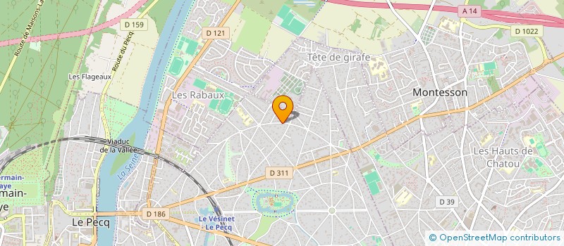 localisation de l'entreprise JULES ROQUES PRODUCTION  LE VESINET