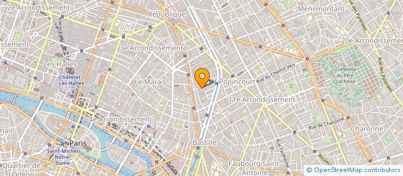 localisation de l'entreprise JULES ROUSSEAU  PARIS