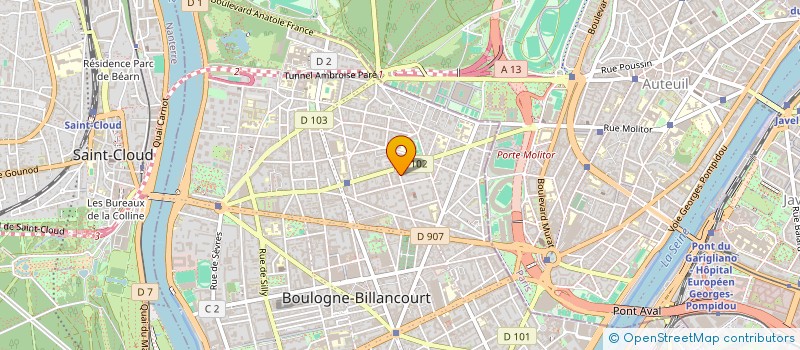 localisation de l'entreprise JULEST60  BOULOGNE-BILLANCOURT