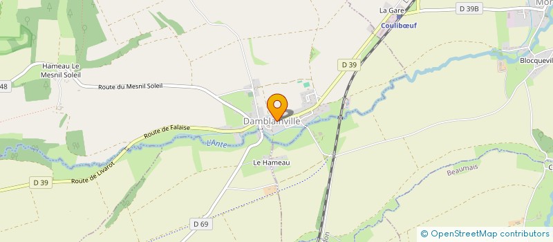 localisation de l'entreprise JULGAB  DAMBLAINVILLE