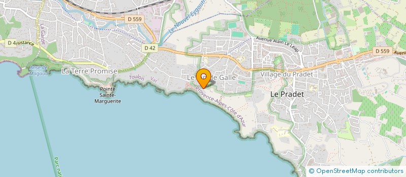 localisation de l'entreprise JULI DORI à LE PRADET