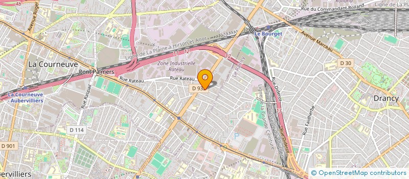 localisation de l'entreprise JULIA à LA COURNEUVE