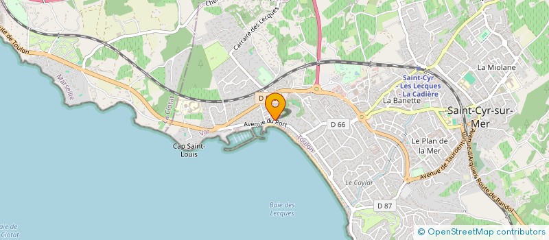 localisation de l'entreprise JULIA à SAINT-CYR-SUR-MER