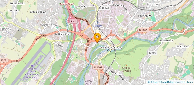 localisation de l'entreprise JULIA à ANNECY