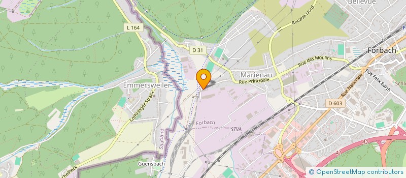 localisation de l'entreprise JULIA  FORBACH