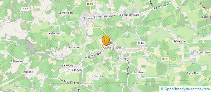 localisation de l'entreprise JULIA  SAINT-JULIEN