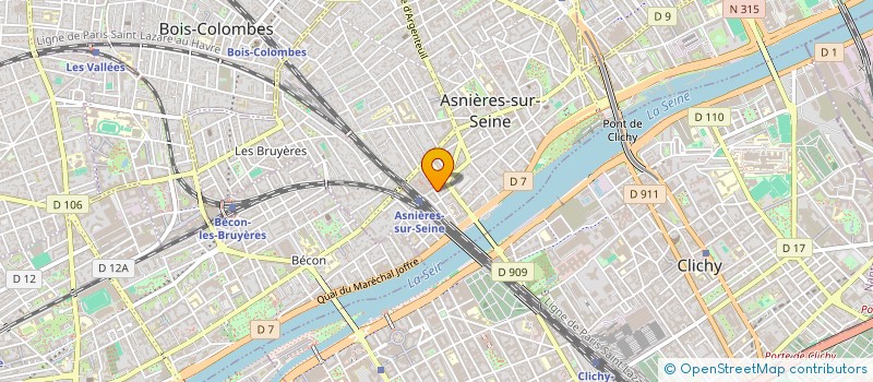 localisation de l'entreprise JULIA ANNA BEAUTE  ASNIERES-SUR-SEINE