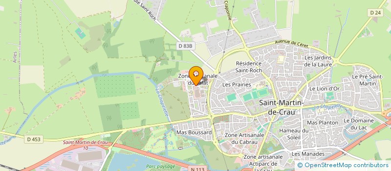 localisation de l'entreprise JULIA B à SAINT-MARTIN-DE-CRAU