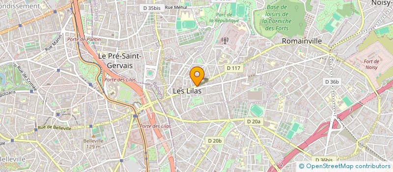 localisation de l'entreprise JULIA BEAUTE à LES LILAS