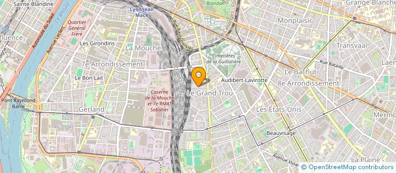 localisation de l'entreprise JULIA CHARTIER, ARCHITECTURE D'INTERIEUR ET MAITRISE D'OEUVRE  LYON