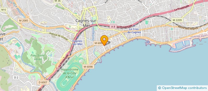 localisation de l'entreprise JULIA DRIVER  CAGNES-SUR-MER