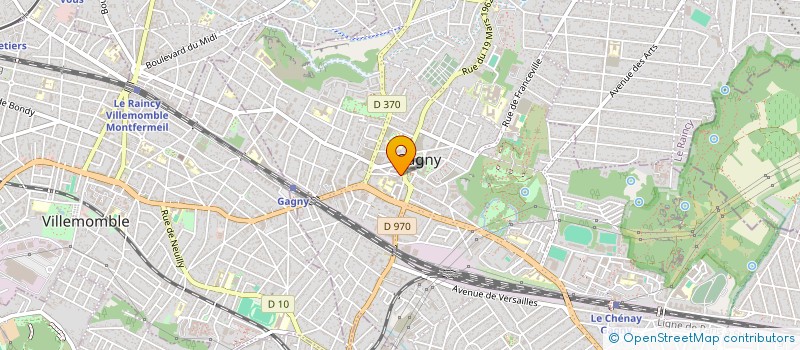 localisation de l'entreprise JULIA-MOD à GAGNY