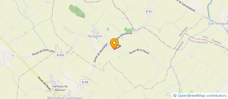 localisation de l'entreprise JULIA-PUGET à SAINT-FELIX-LAURAGAIS