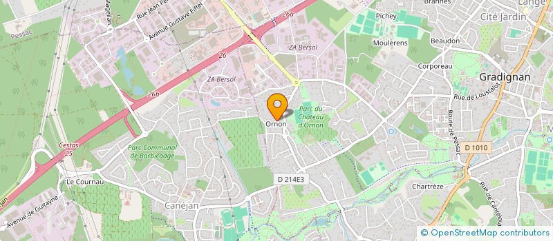 localisation de l'entreprise JULIA33  GRADIGNAN