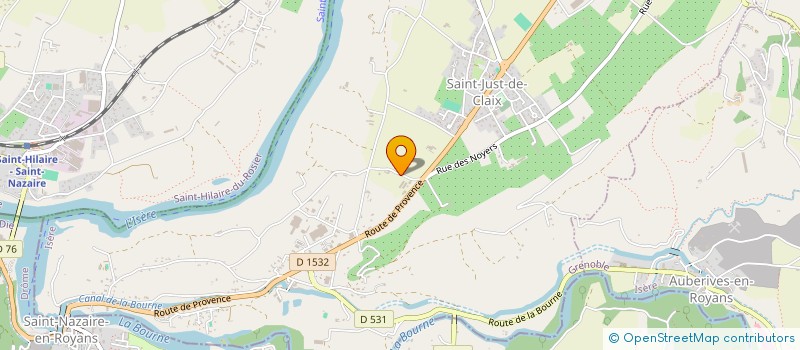 localisation de l'entreprise JULIAM  SAINT-JUST-DE-CLAIX