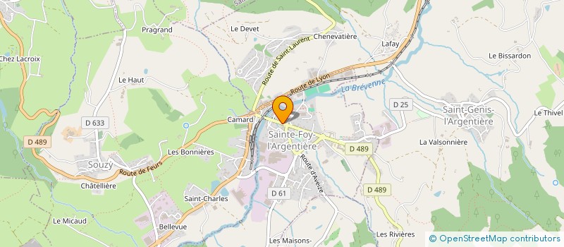 localisation de l'entreprise JULIAN LELEU  SAINTE-FOY-L'ARGENTIERE