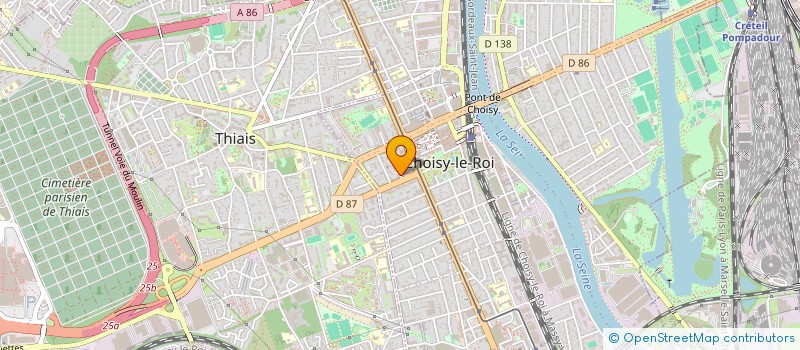 localisation de l'entreprise JULIAN LONDONO RENOVATION à CHOISY-LE-ROI