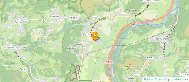 localisation de l'entreprise JULIAN NEBOUT  AYZAC-OST