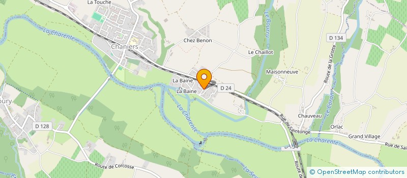 localisation de l'entreprise JULIAN TARDY  CHANIERS