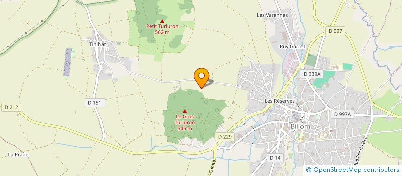 localisation de l'entreprise JULIANE  BILLOM