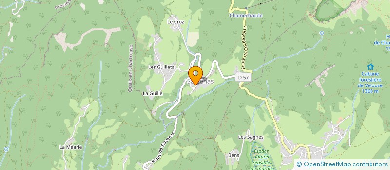 localisation de l'entreprise JULIANGE  LE SAPPEY-EN-CHARTREUSE