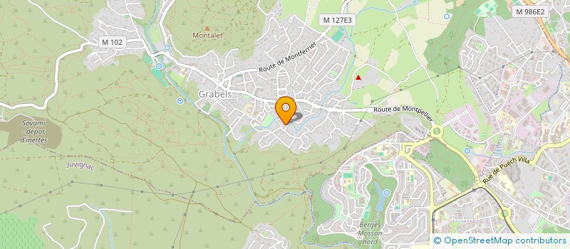 localisation de l'entreprise JULIANGE  GRABELS