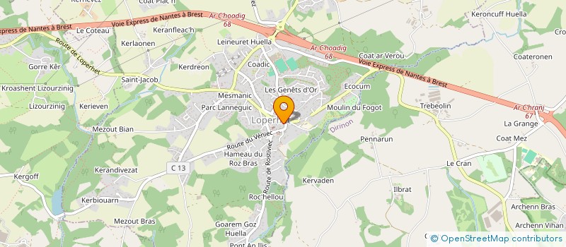 localisation de l'entreprise JULIANNE  LOPERHET