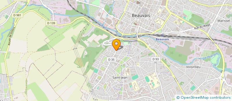 localisation de l'entreprise JULIANT  BEAUVAIS