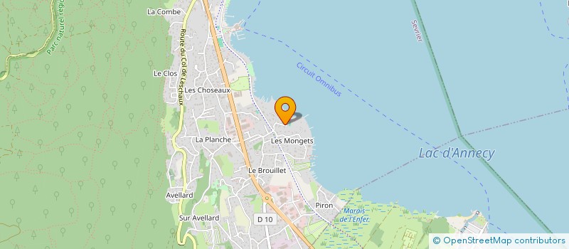 localisation de l'entreprise JULICK  SEVRIER