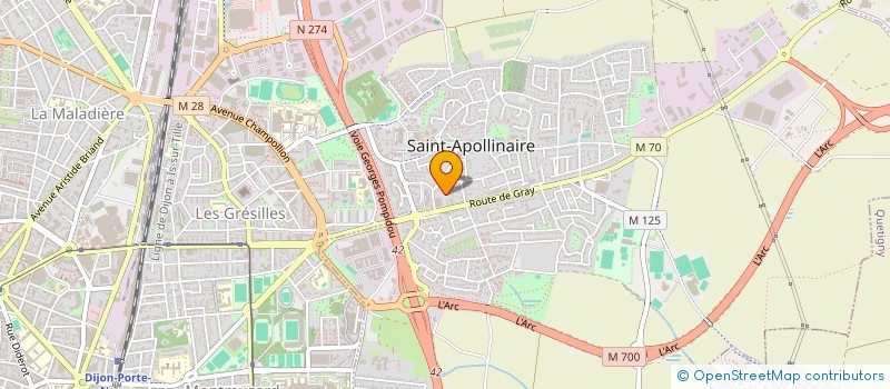 localisation de l'entreprise JULICO  SAINT-APOLLINAIRE