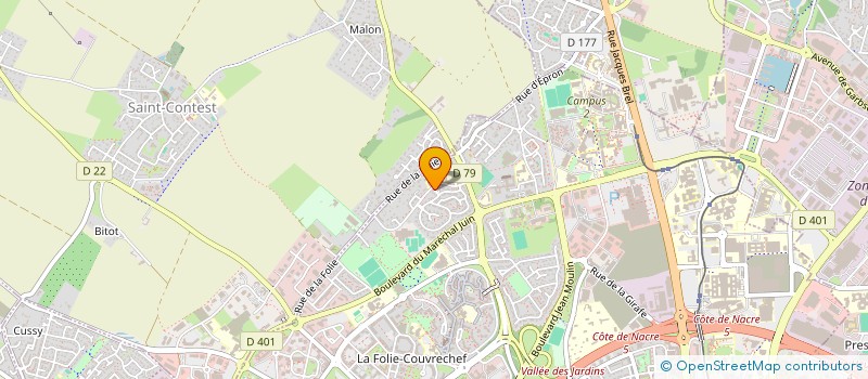 localisation de l'entreprise JULICO à CAEN