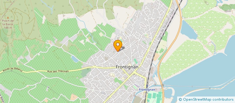 localisation de l'entreprise JULIE B à FRONTIGNAN