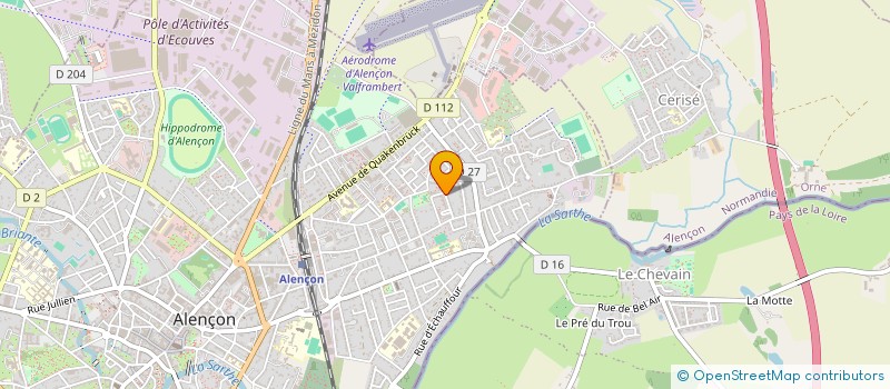 localisation de l'entreprise JULIE-CERISIER à ALENCON