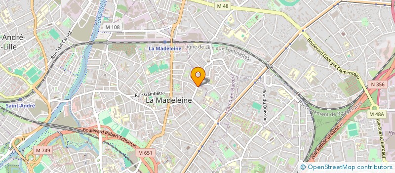 localisation de l'entreprise JULIE DA FONTAINE à LA MADELEINE