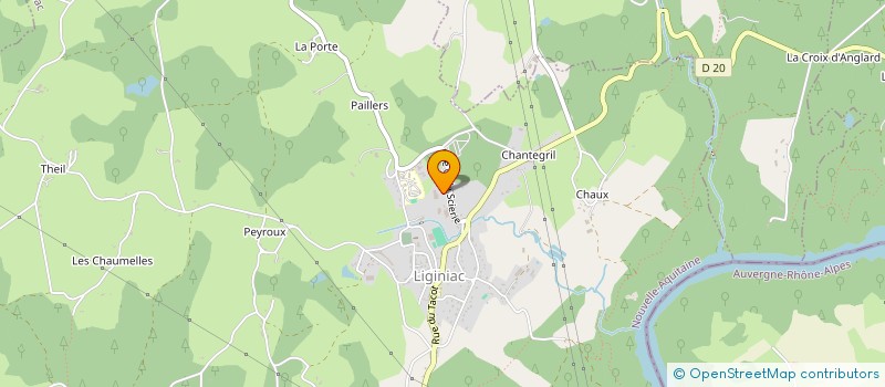 localisation de l'entreprise JULIE DESTEVE  LIGINIAC