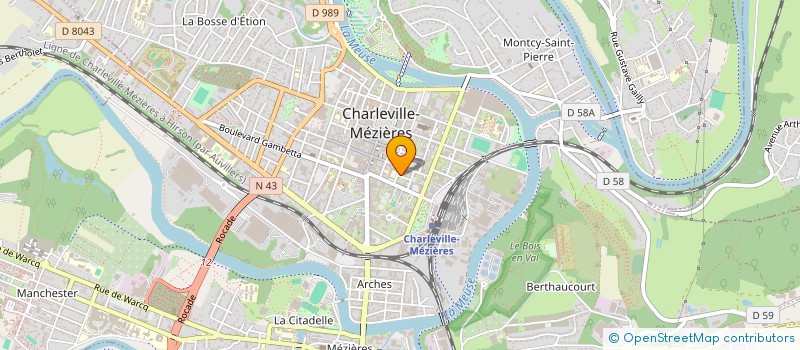 localisation de l'entreprise JULIE JACQUES  CHARLEVILLE-MEZIERES