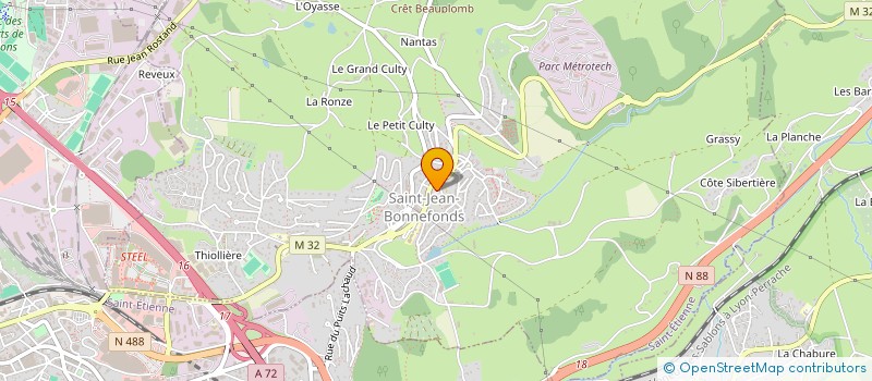 localisation de l'entreprise JULIE NATUR'ZEN  SAINT-JEAN-BONNEFONDS