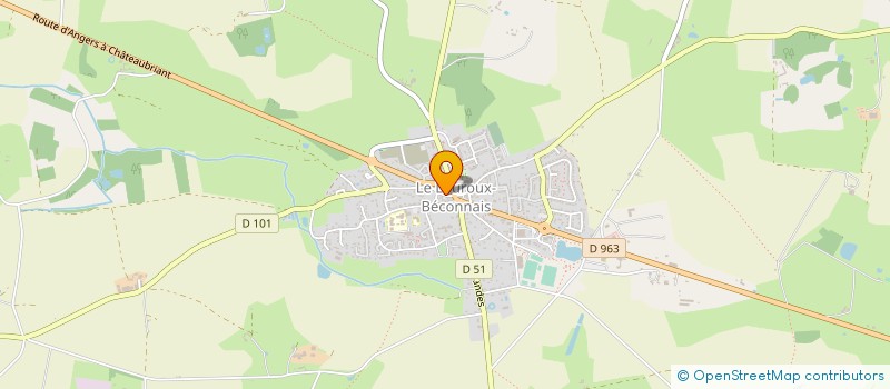 localisation de l'entreprise JULIE NOYER PIRON  VAL D'ERDRE-AUXENCE