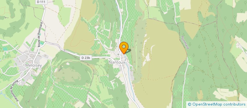 localisation de l'entreprise JULIE PUYRAVAUD ARCHITECTE  NANTOUX