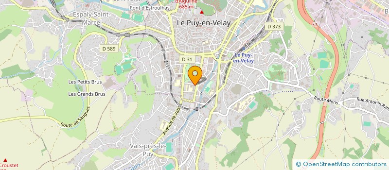 localisation de l'entreprise JULIE ROCHER COLOMB PEDICURE-PODOLOGUE D.E.  LE PUY-EN-VELAY