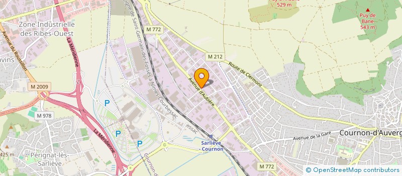 localisation de l'entreprise JULIEN  COURNON-D'AUVERGNE