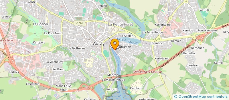 localisation de l'entreprise JULIEN à AURAY