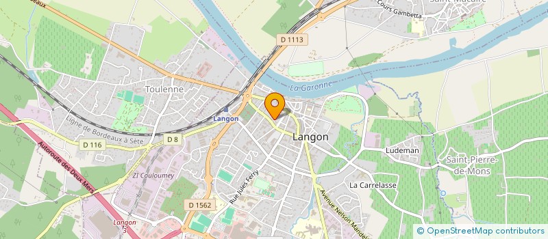 localisation de l'entreprise JULIEN AMBILLE - OPTICIEN & LUNETIER à LANGON