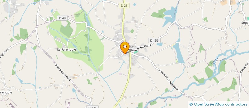 localisation de l'entreprise JULIEN ANDRIEUX VINS  PRIVEZAC